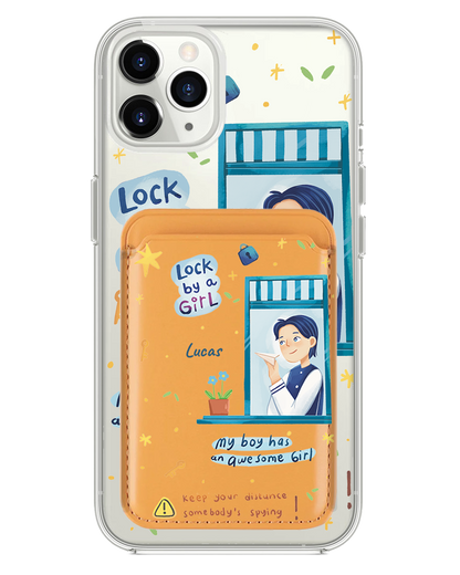 iPhone Magnetic Wallet Case - Crush Boy (Couple Case)