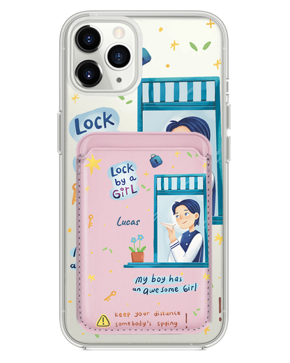 iPhone Magnetic Wallet Case - Crush Boy (Couple Case)