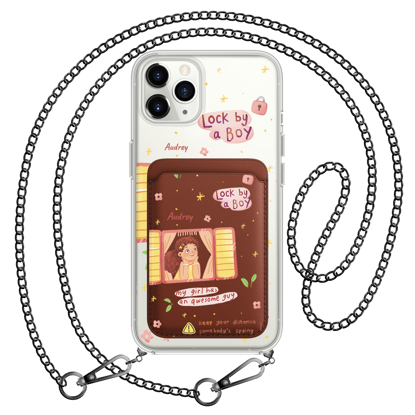 iPhone Magnetic Wallet Case - Crush Girl (Couple Case)