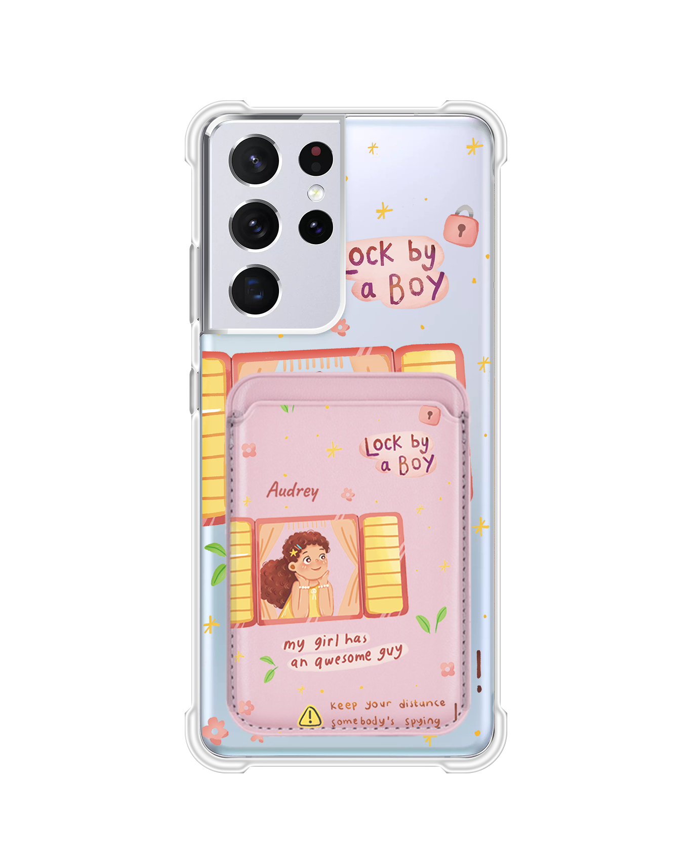 Android Magnetic Wallet Case - Crush Girl (Couple Case)