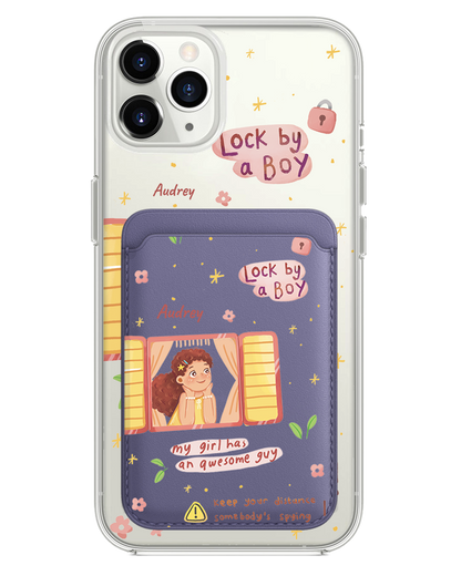 iPhone Magnetic Wallet Case - Crush Girl (Couple Case)