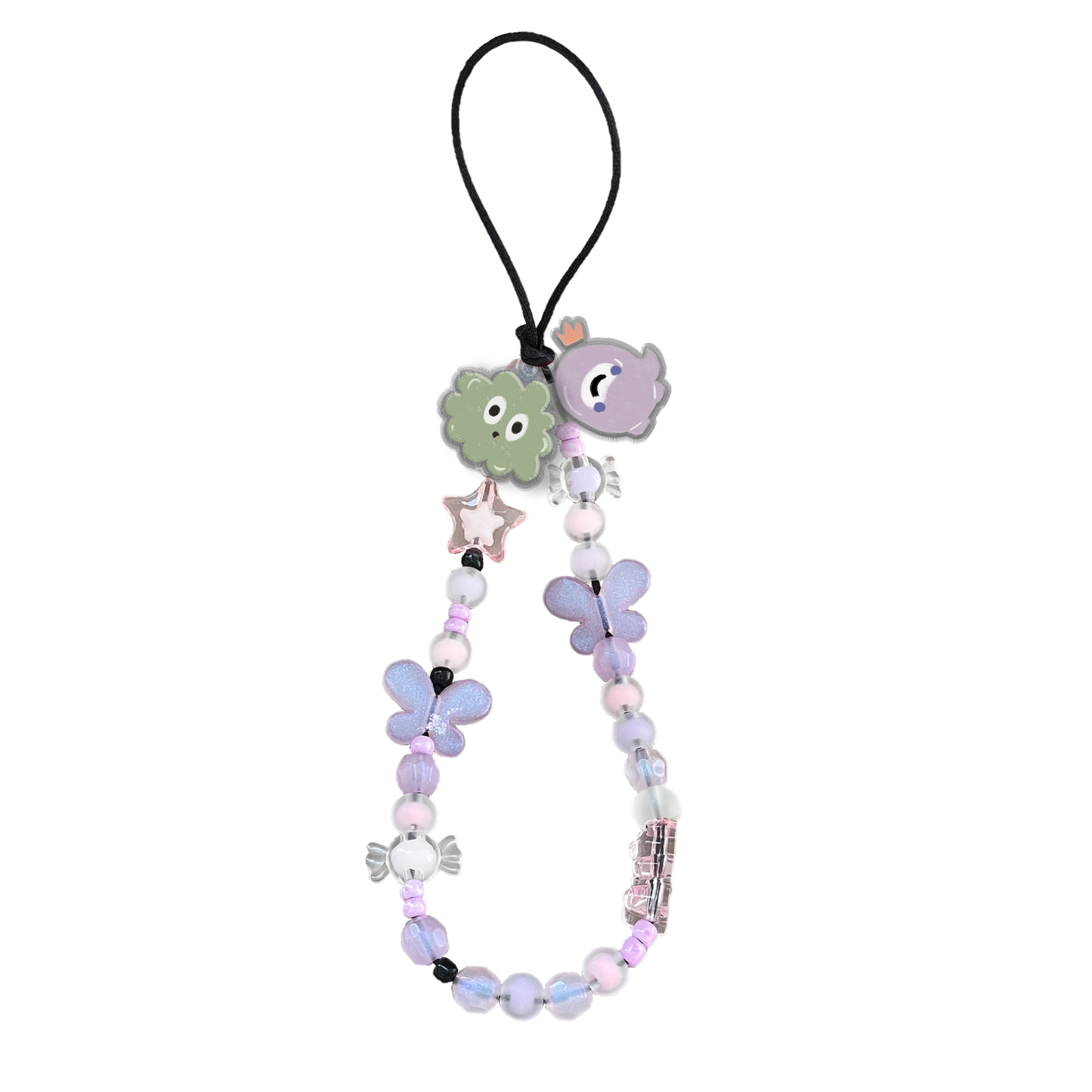 Beaded Strap with Acrylic Charm  - Cute Monster 2.0