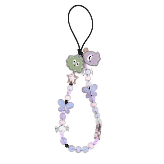 Beaded Strap with Acrylic Charm  - Cute Monster 2.0