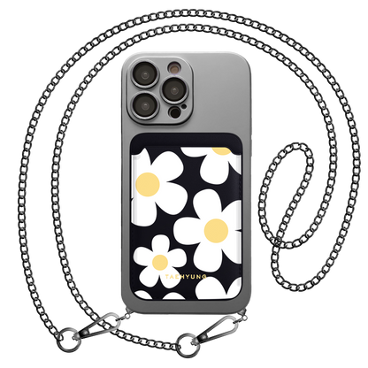 iPhone Magnetic Wallet Silicone Case - Daisy 1.0