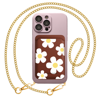 iPhone Magnetic Wallet Silicone Case - Daisy 2.0