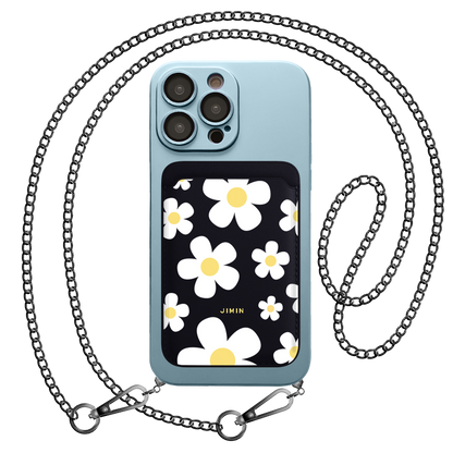 iPhone Magnetic Wallet Silicone Case - Daisy 3.0