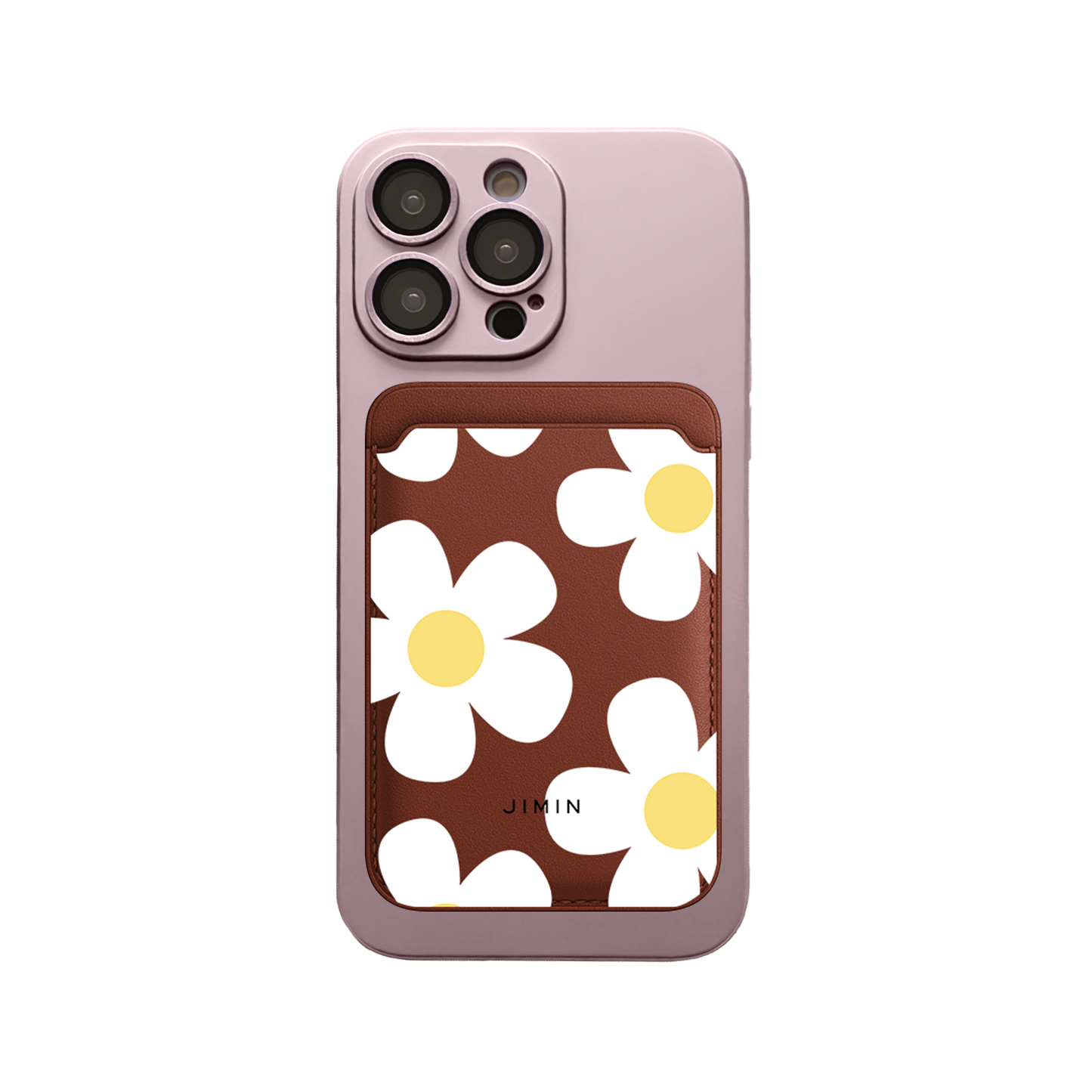 iPhone Magnetic Wallet Silicone Case - Daisy 4.0