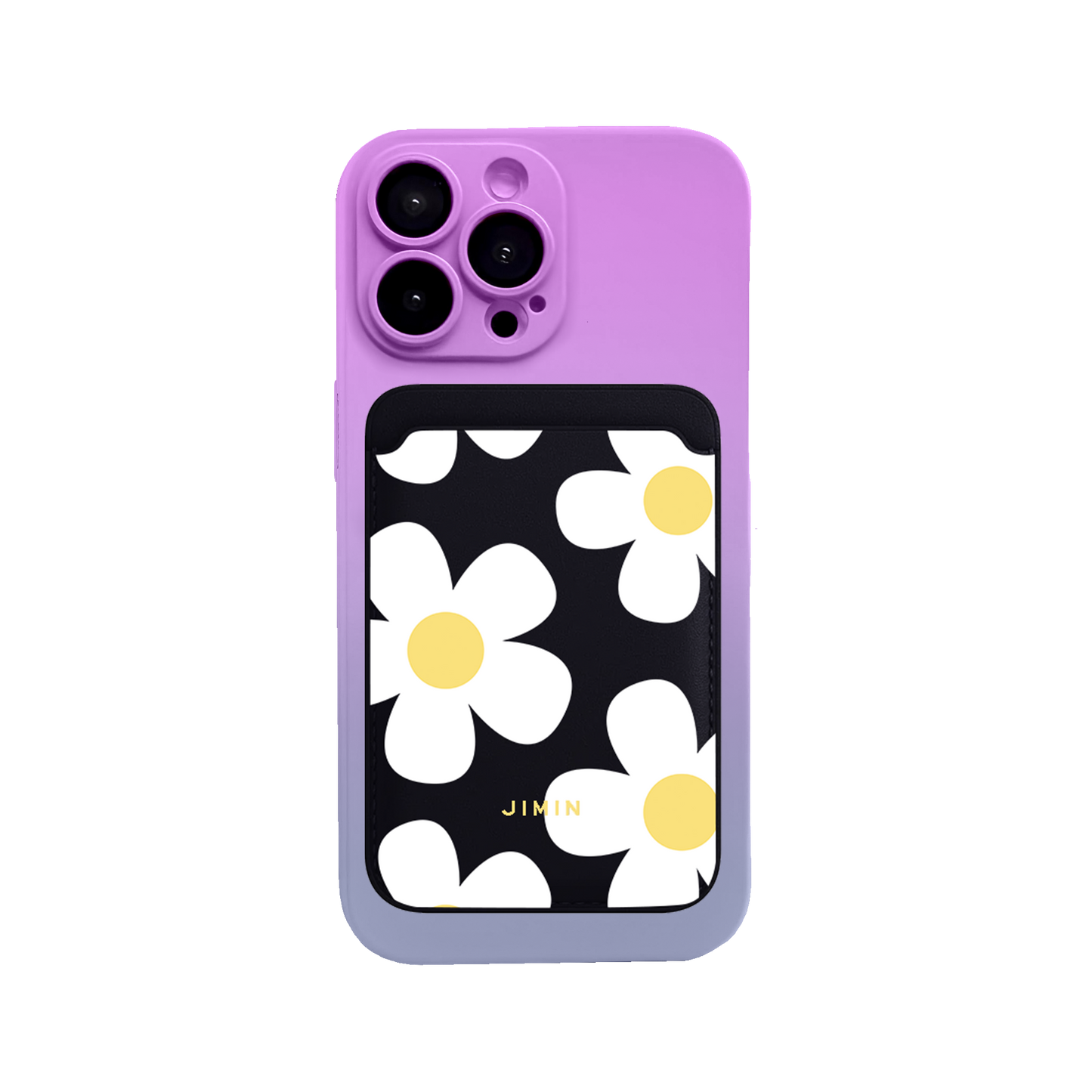 iPhone Magnetic Wallet Silicone Case - Daisy 4.0