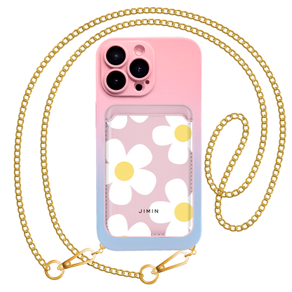 iPhone Magnetic Wallet Silicone Case - Daisy 4.0