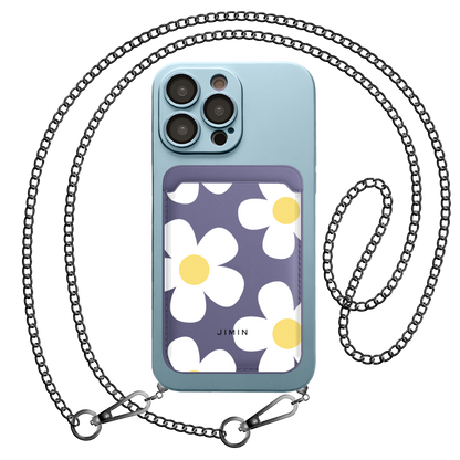 iPhone Magnetic Wallet Silicone Case - Daisy 4.0