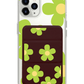 iPhone Magnetic Trifold Wallet Case - Daisy Bloom