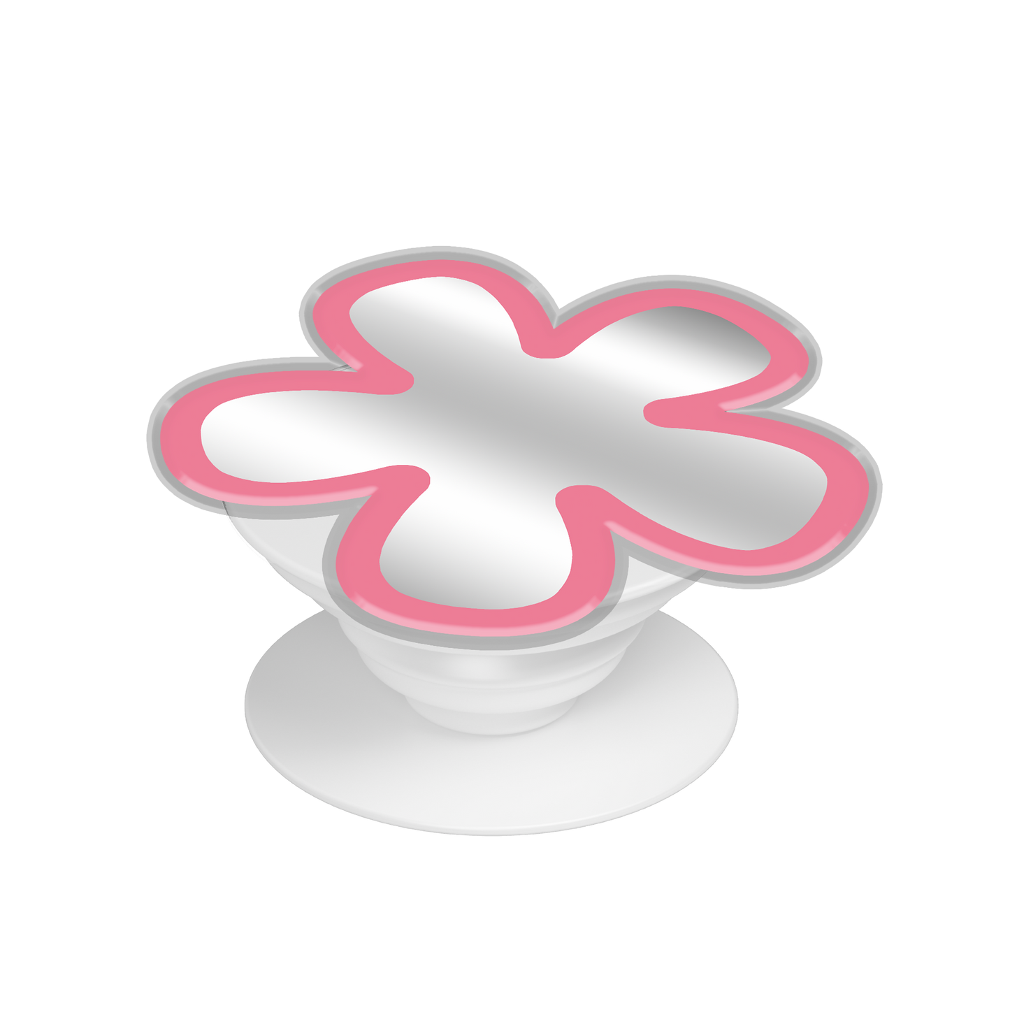 Pop Up Grip Mirror - Daisy Blush 2