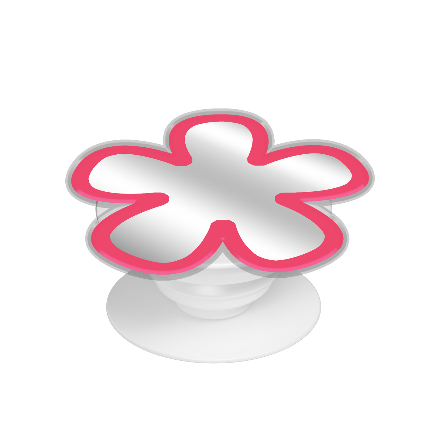 Pop Up Grip Mirror - Daisy Blush