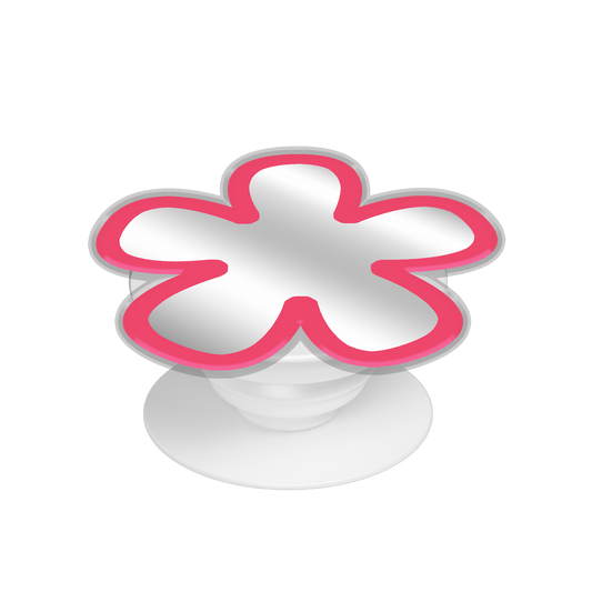 Pop Up Grip Mirror - Daisy Blush
