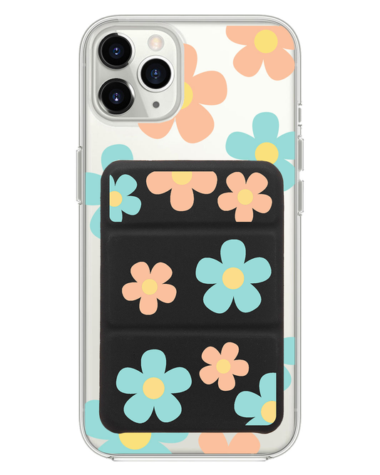 iPhone Magnetic Trifold Wallet Case - Daisy Daze