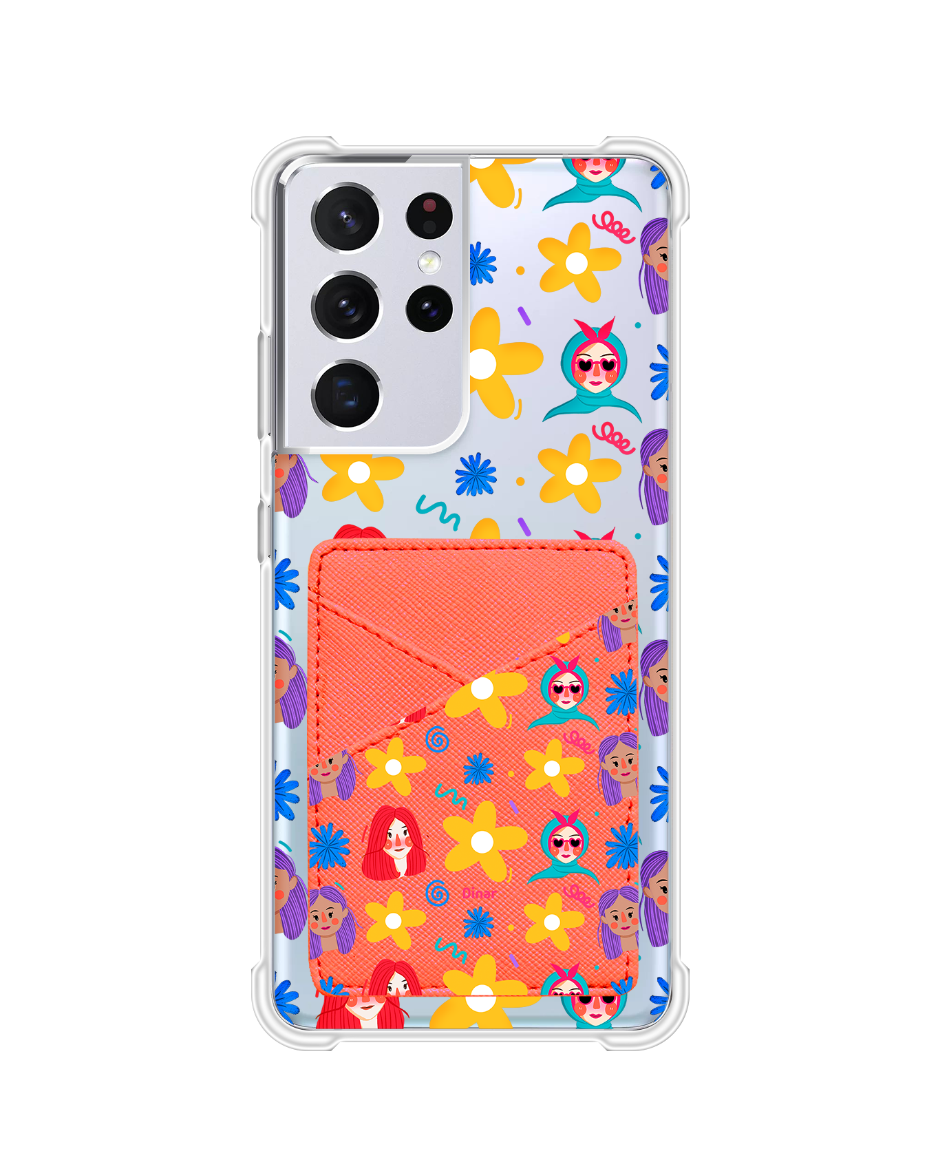 Android Phone Wallet Case - Daisy Faces