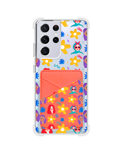 Android Phone Wallet Case - Daisy Faces