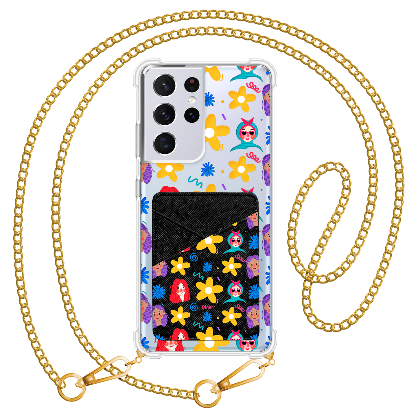 Android Phone Wallet Case - Daisy Faces