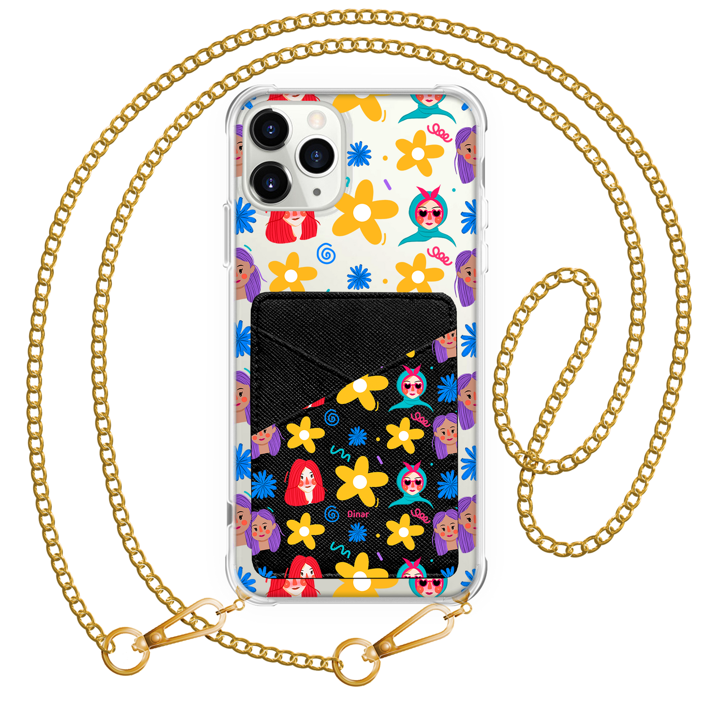 iPhone Phone Wallet Case - Daisy Faces