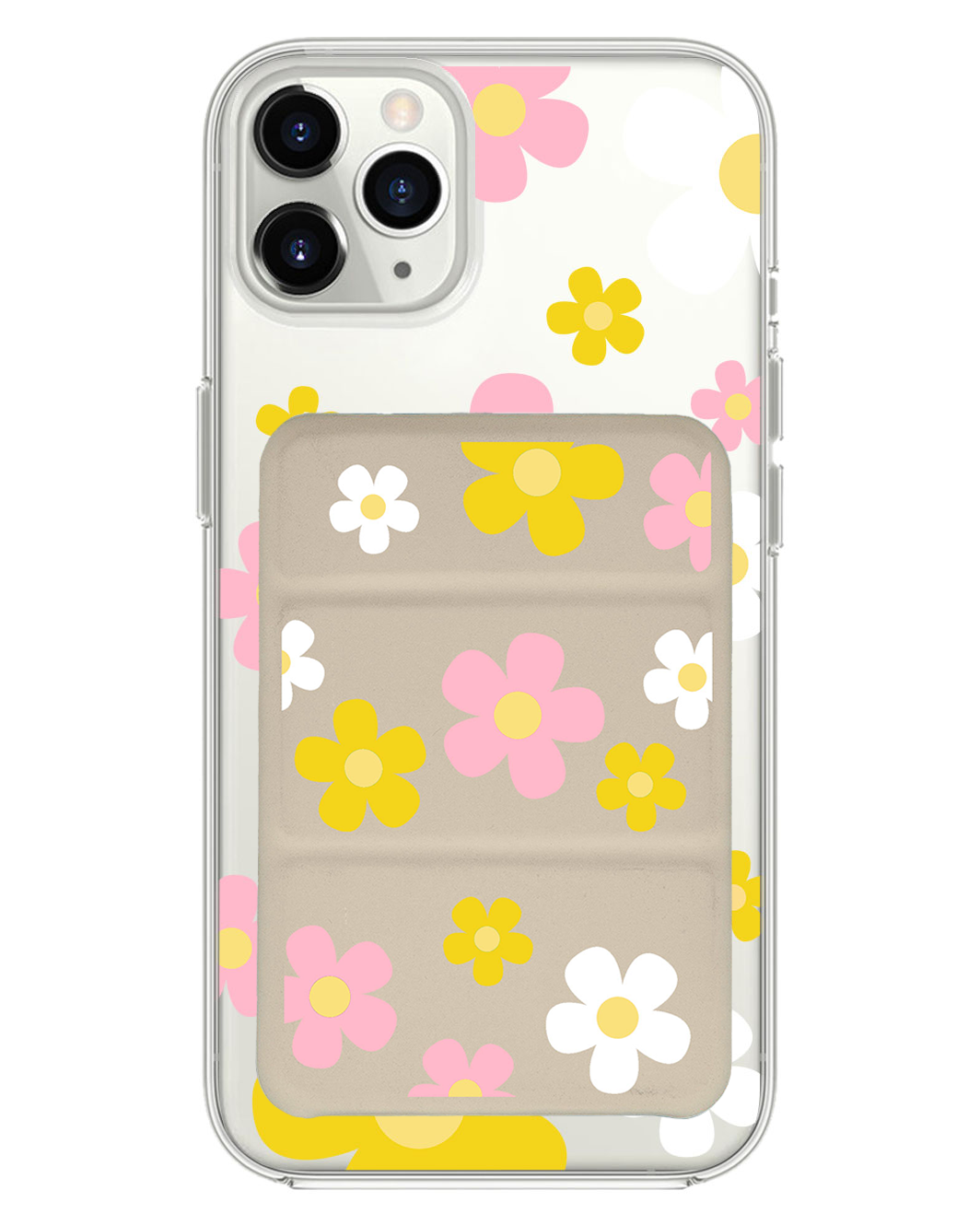 iPhone Magnetic Trifold Wallet Case - Daisy Fresh