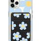 iPhone Magnetic Trifold Wallet Case - Daisy Garland