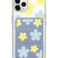 iPhone Magnetic Trifold Wallet Case - Daisy Skies