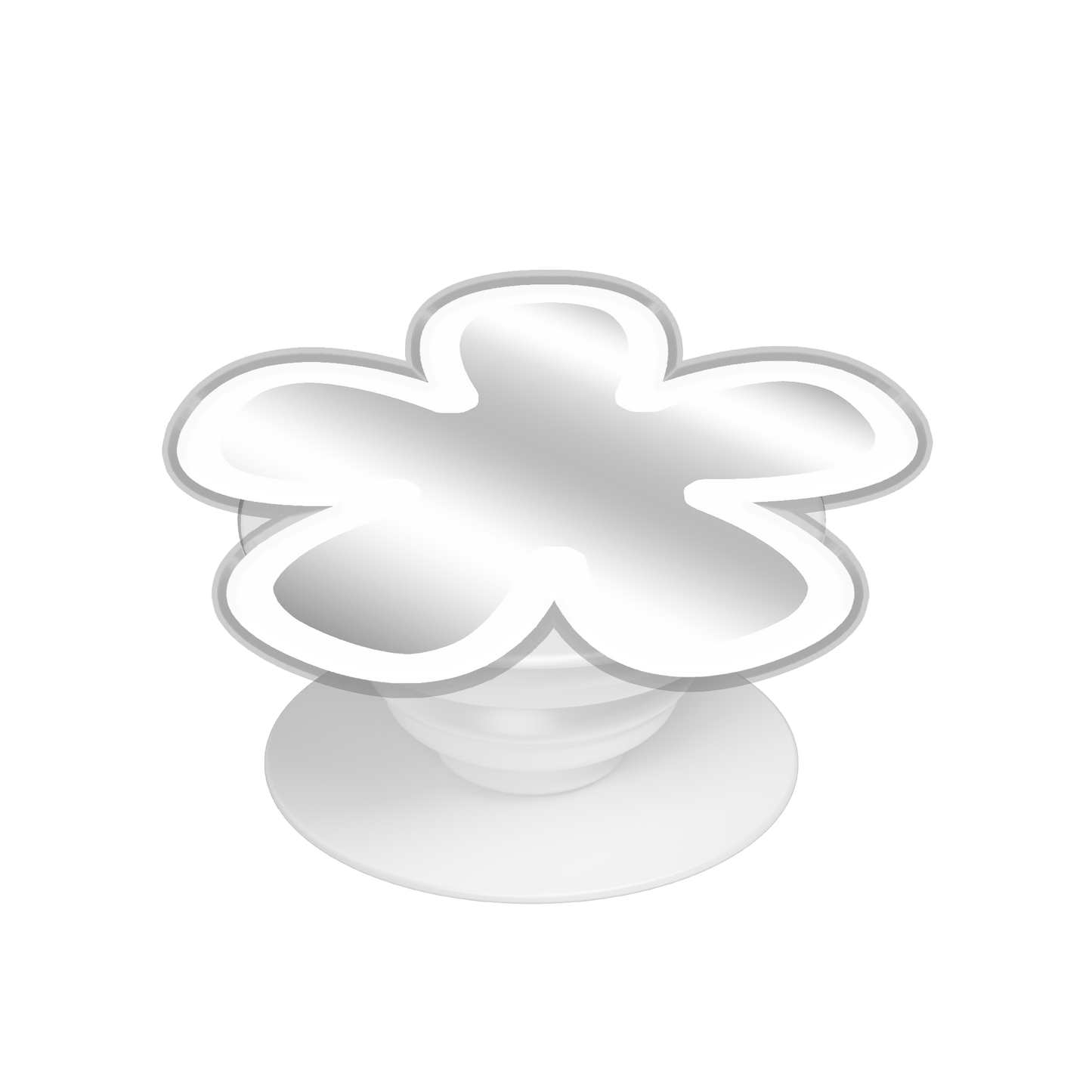 Pop Up Grip Mirror - Daisy White