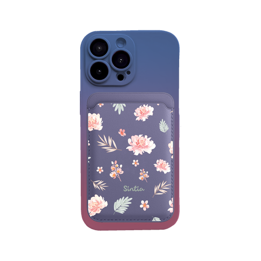 iPhone Magnetic Wallet Silicone Case - Botanical Garden 4.0
