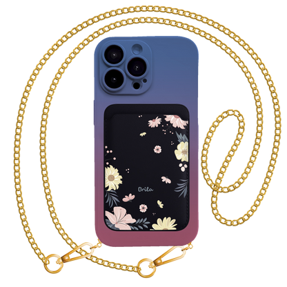iPhone Magnetic Wallet Silicone Case - Margaret