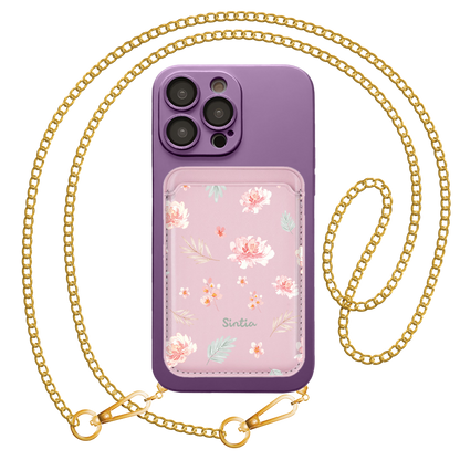 iPhone Magnetic Wallet Silicone Case - Botanical Garden 4.0