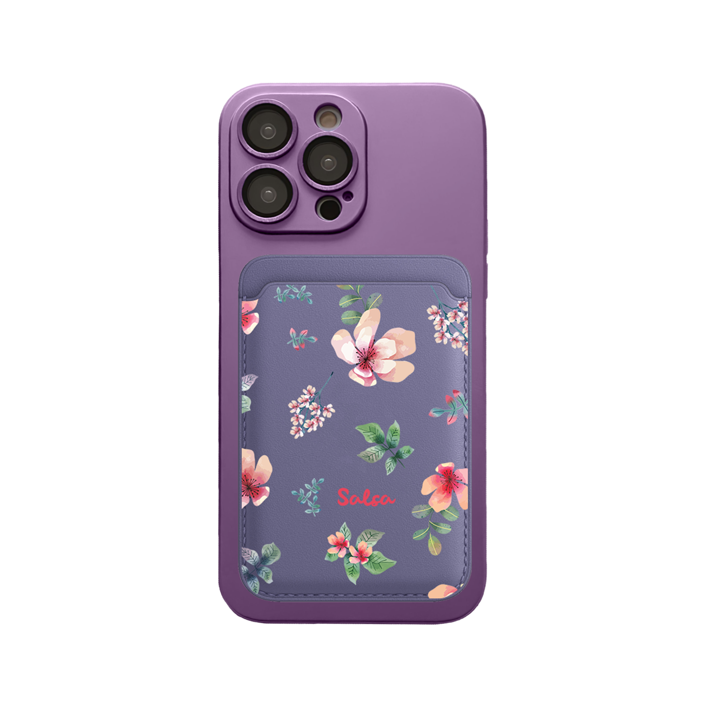 iPhone Magnetic Wallet Silicone Case - Botanical Garden 5.0