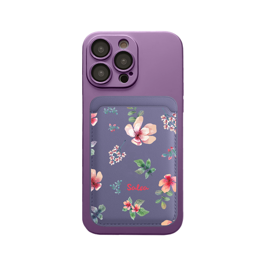 iPhone Magnetic Wallet Silicone Case - Botanical Garden 5.0