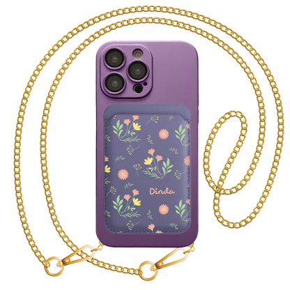 iPhone Magnetic Wallet Silicone Case - Dandelion