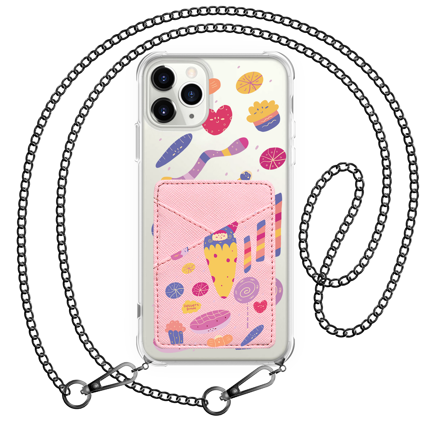 iPhone Phone Wallet Case - Dessert Doodle