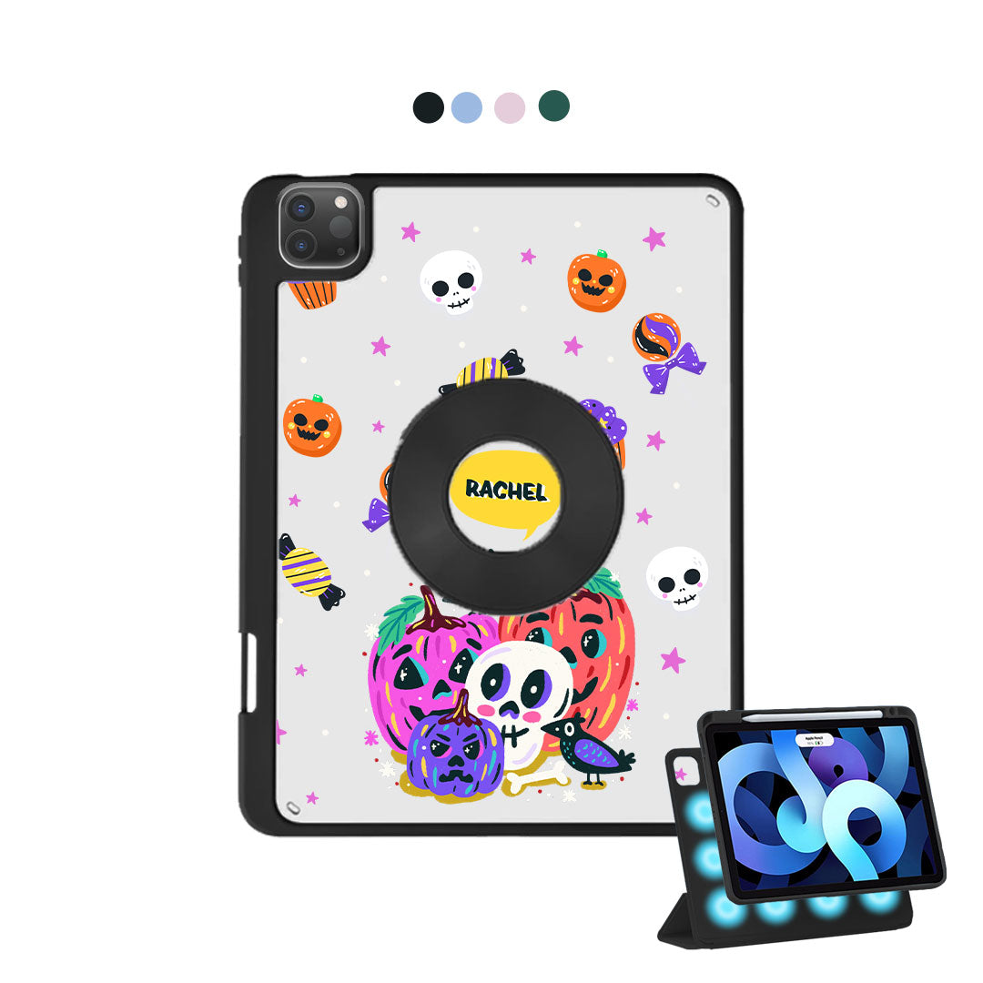 iPad Detachable Flip Cover - Pumpkins Monster