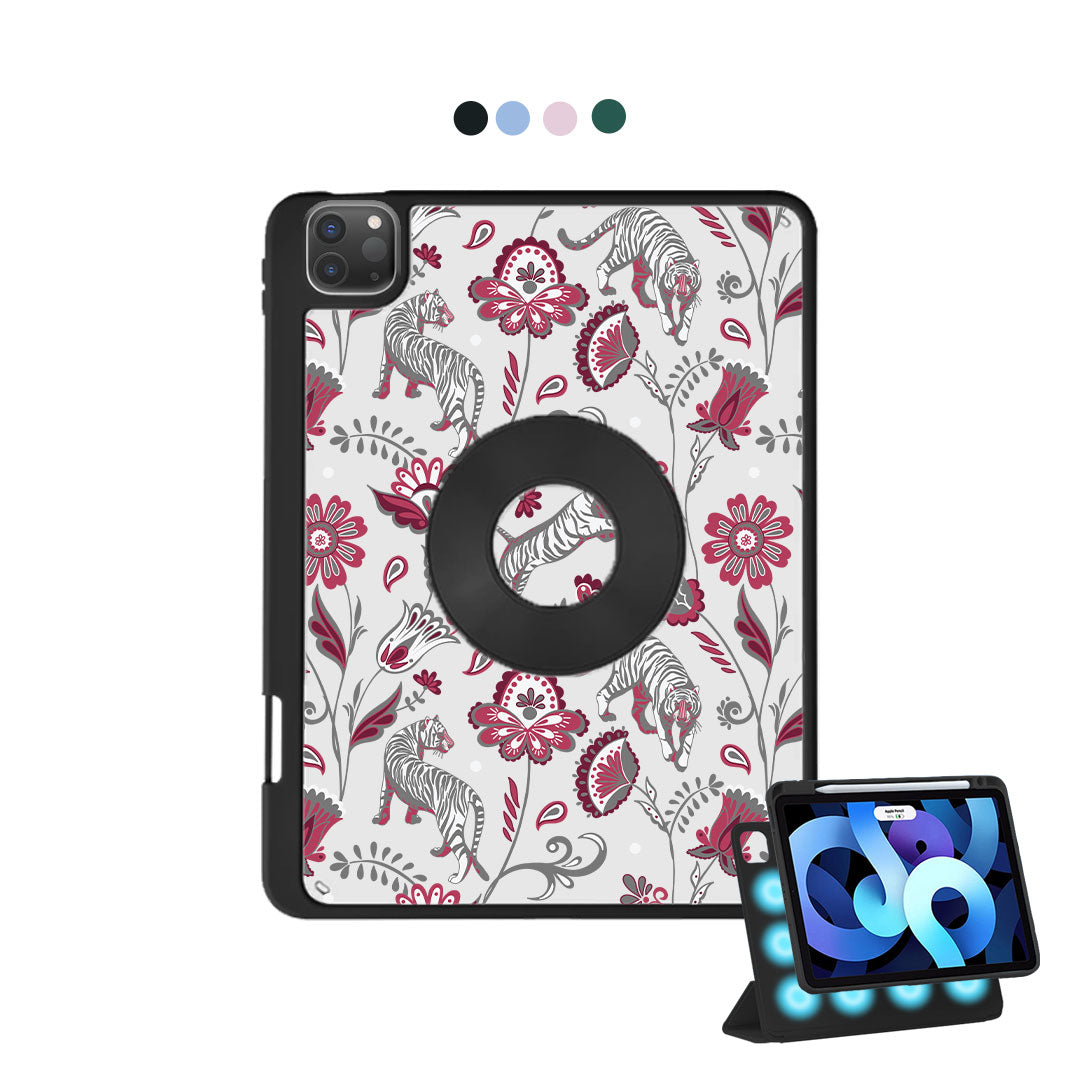 iPad Detachable Flip Cover - Tiger & Floral 6.0