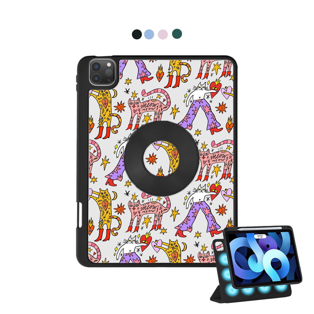 iPad Detachable Flip Cover - Meow