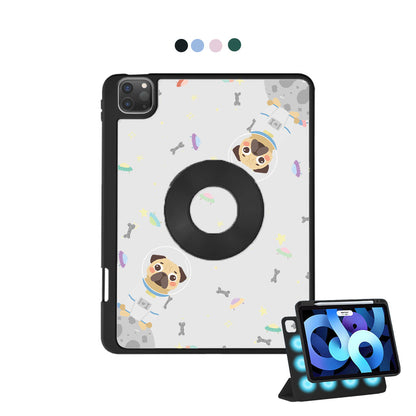 iPad Detachable Flip Cover - Pugstronaut