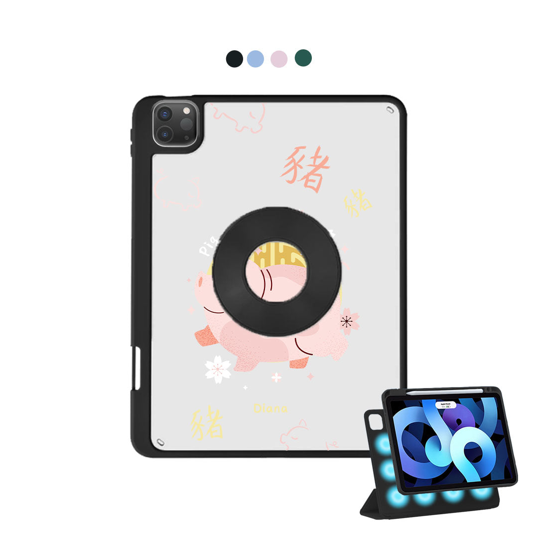 iPad Detachable Flip Cover - Pig (Shio / Chinese Zodiac)