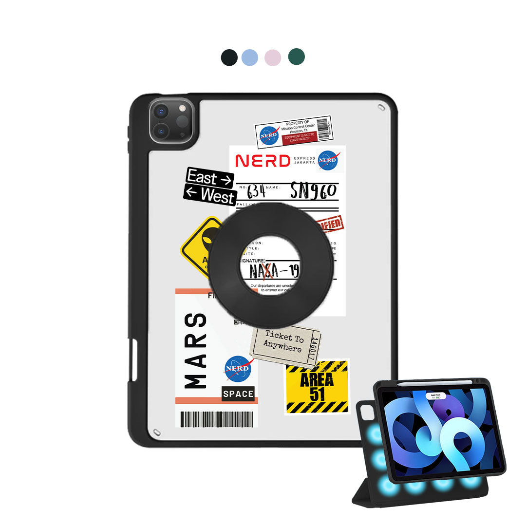 iPad Detachable Flip Cover - Ticket to Mars