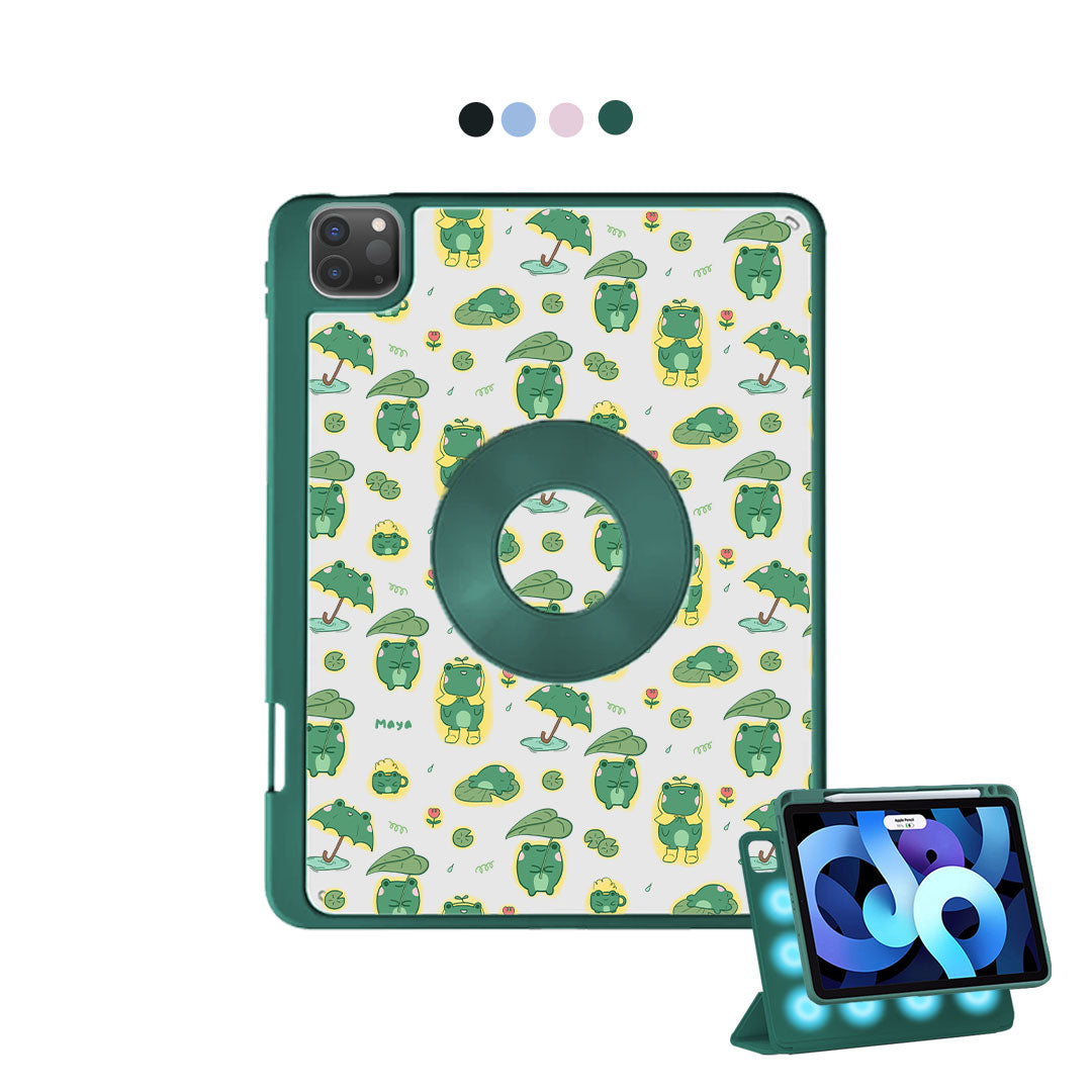 iPad Detachable Flip Cover - Happy Rain