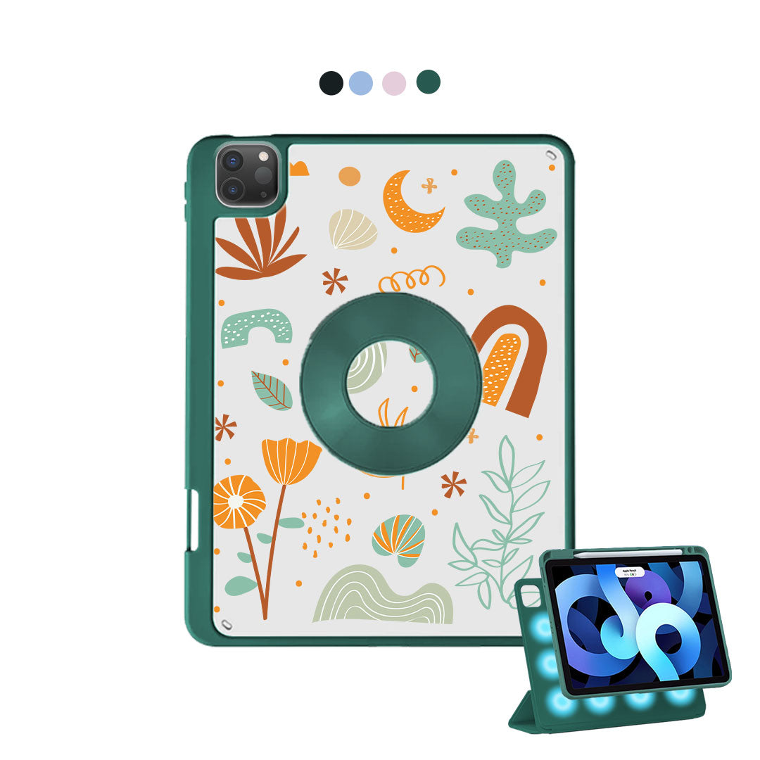 iPad Detachable Flip Cover - Autumn Botanical