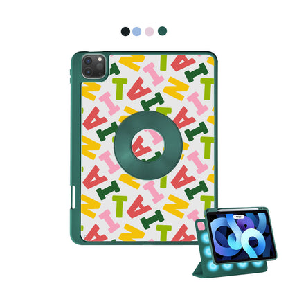 iPad Detachable Flip Cover - Scattered Monogram 3.0