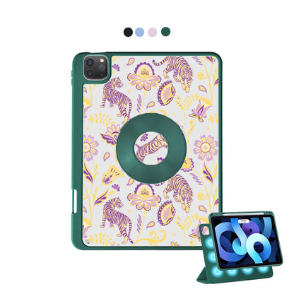 iPad Detachable Flip Cover - Tiger & Floral 4.0