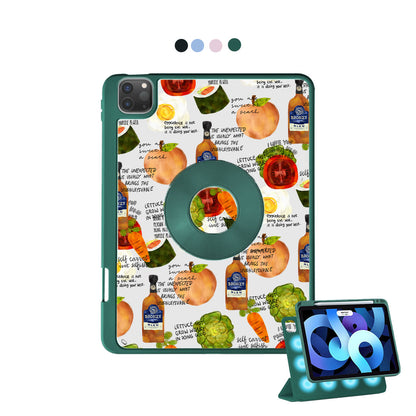 iPad Detachable Flip Cover - Foods Can Talk Too