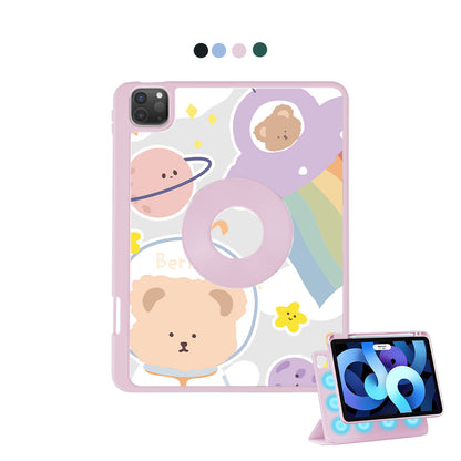 iPad Detachable Flip Cover - Astro Bear