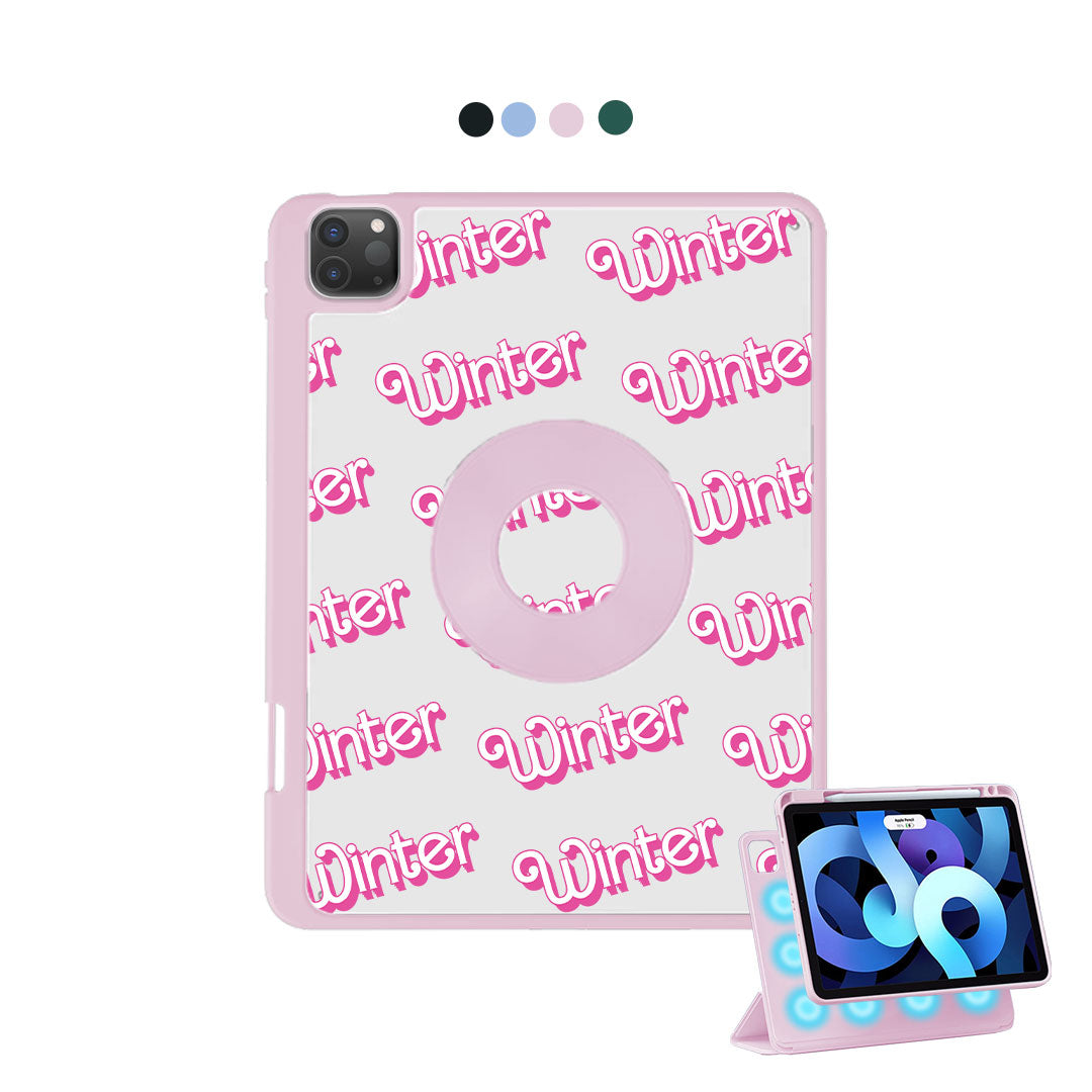 iPad Detachable Flip Cover - Barbie Monogram