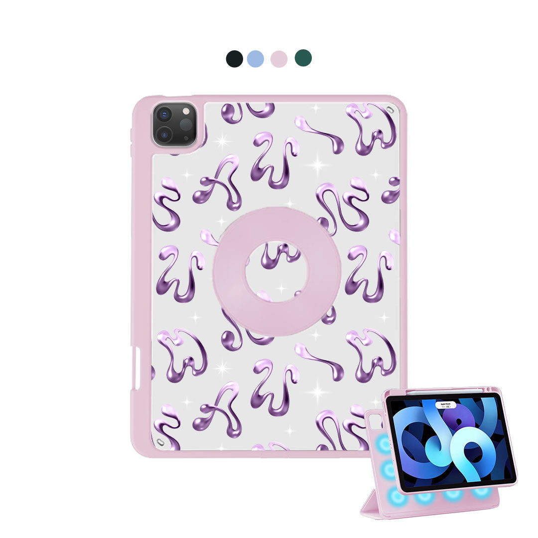 iPad Detachable Flip Cover - Chrome monogram 4.0