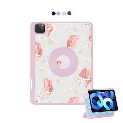 iPad Detachable Flip Cover - Easter Lily