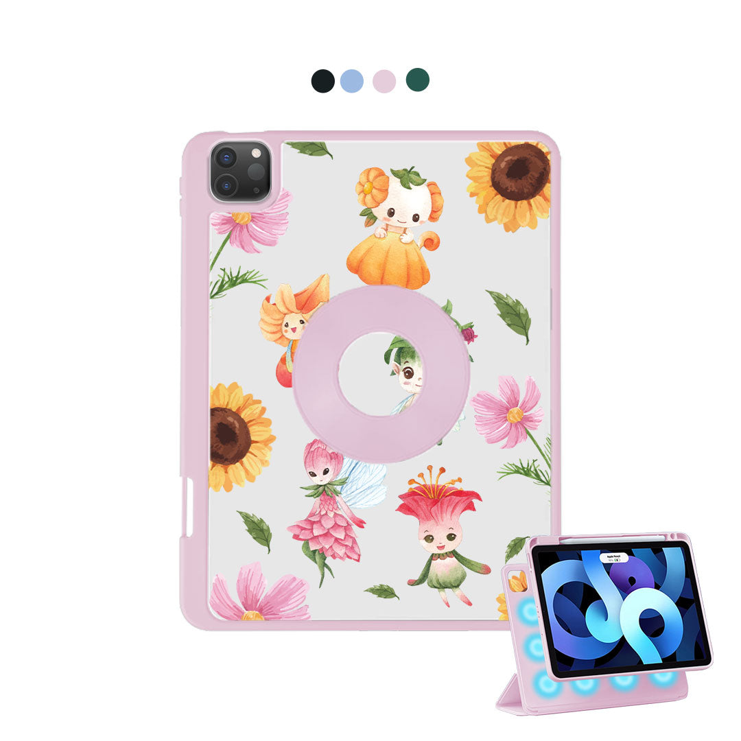 iPad Detachable Flip Cover - Magical Garden